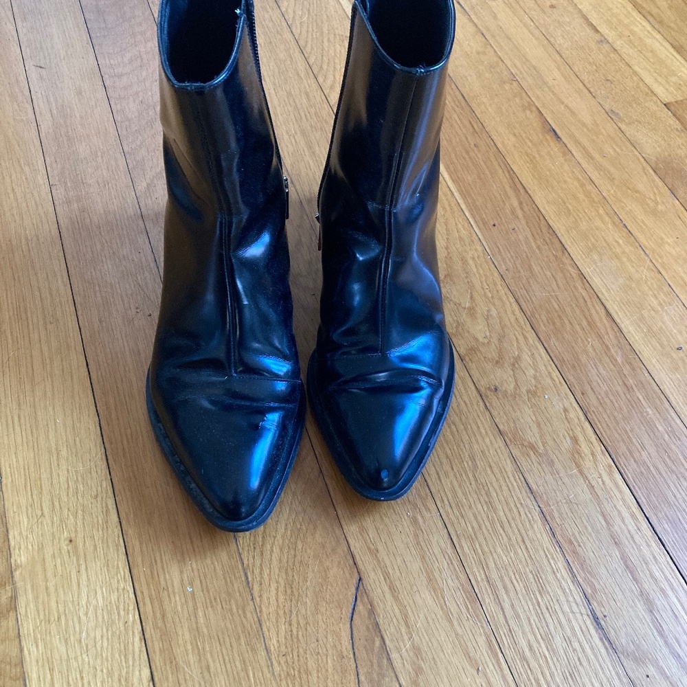 Vince patent leather boots